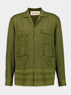 Fluffy Green Shirt Tops Mens - graphic tees sale