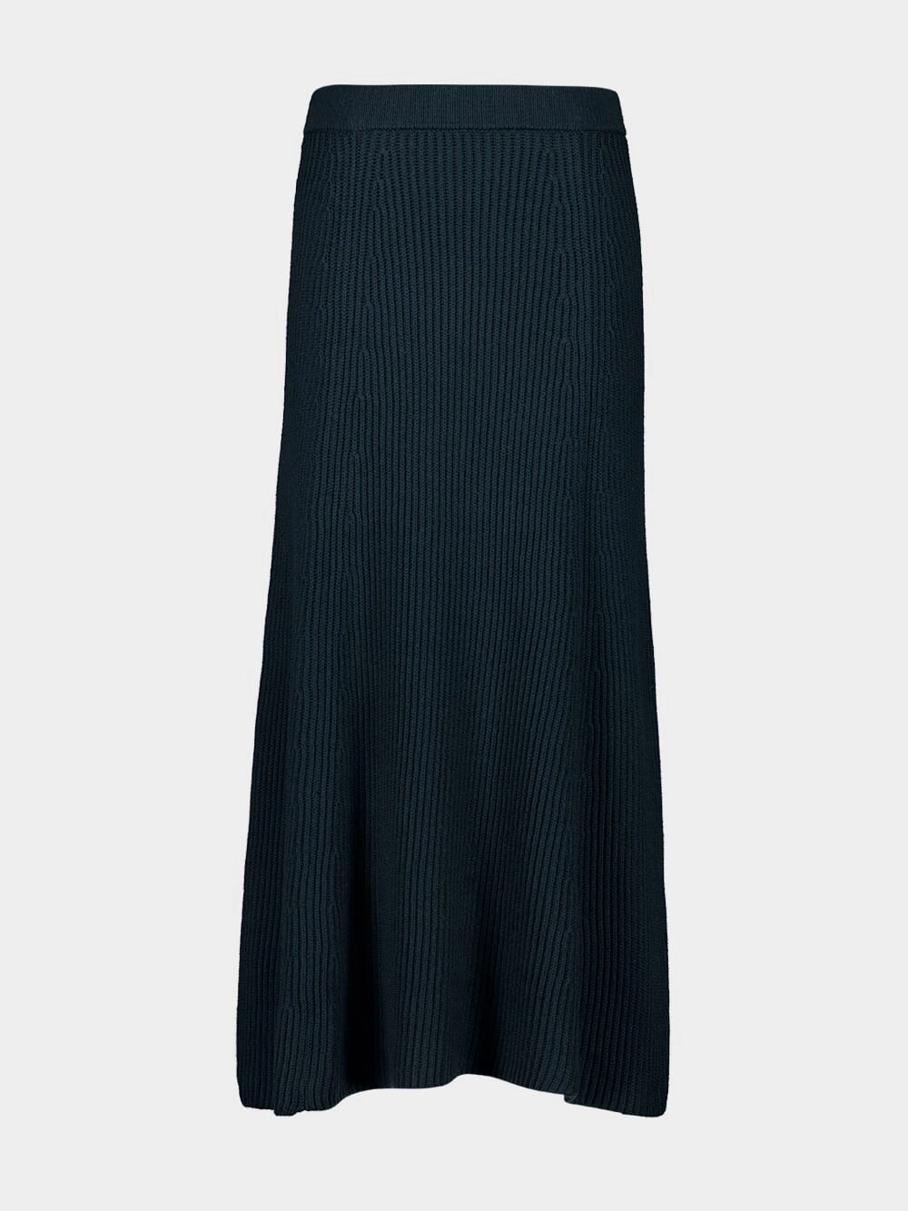 Forest Green Knit Midi Skirt Knitwear Womens - women's knitwear cheap