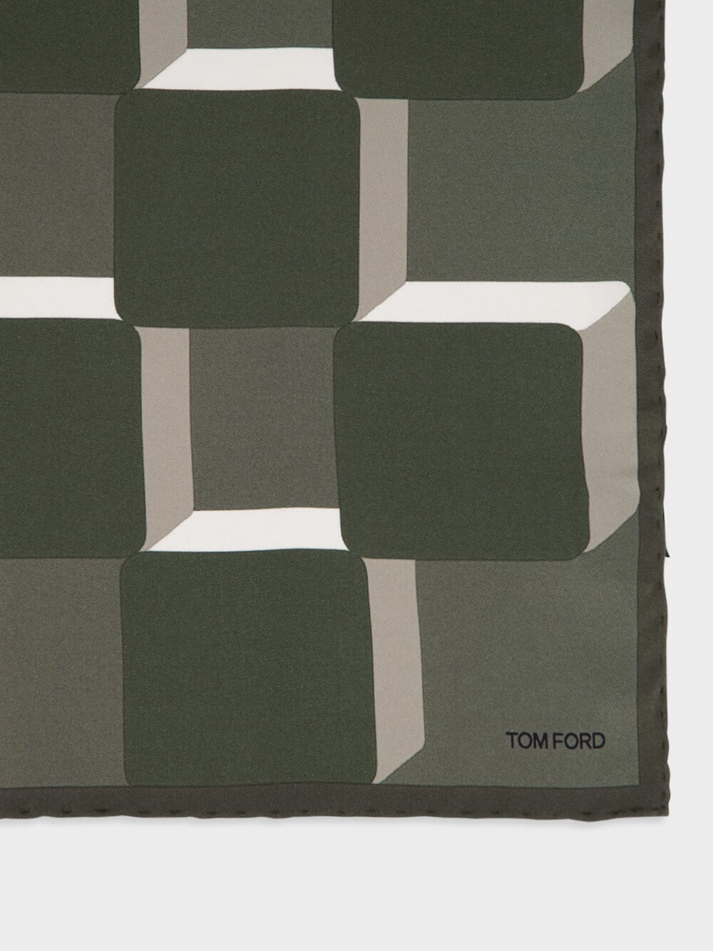 Forest Green Silk Pocket Square