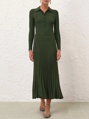 Forest Pleated Midi Skirt Knitwear Womens - women's knitwear cheap