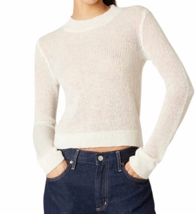 Frank Sweater In Ivory Tops Womens - embroidered tops sale