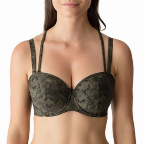Freedom Strapless Bikini Top In Wild Skin Swim Womens - ruched swimwear outlet