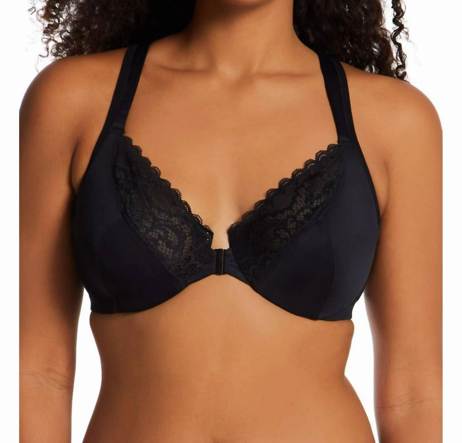 Front Close No Poke Dreamwire Bra In Black