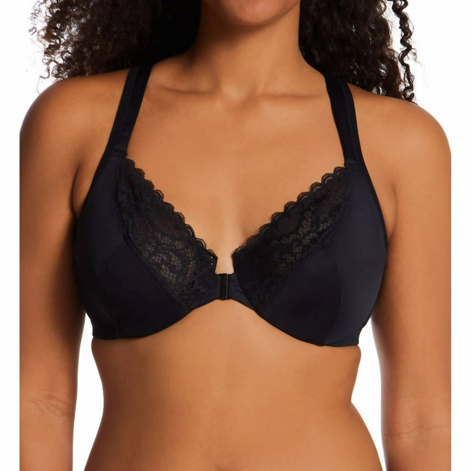 Front Close No Poke Dreamwire Bra In Black