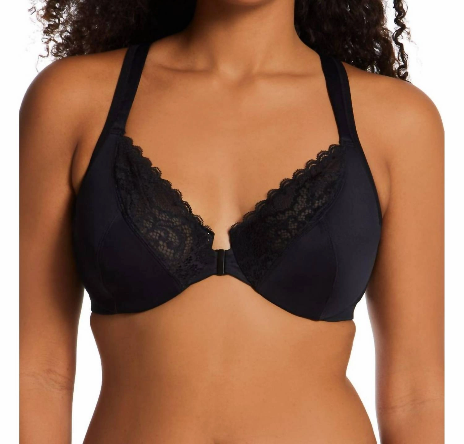 Front Close No Poke Dreamwire Bra In Black