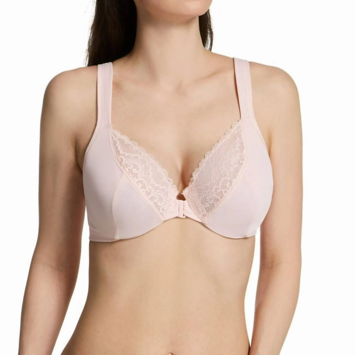 Front Close No Poke Dreamwire Bra In Pink