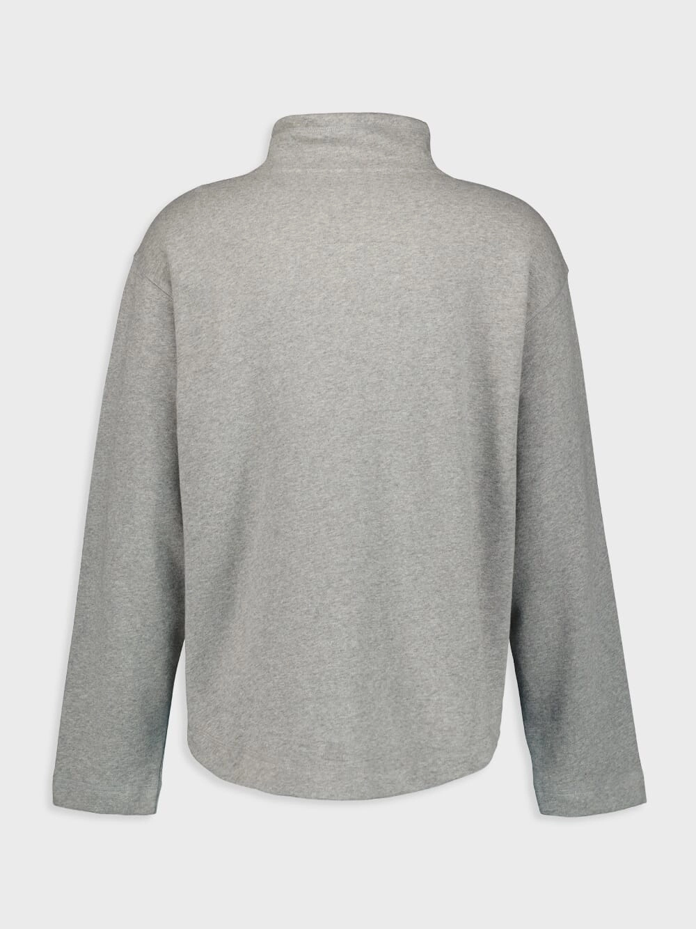 Funnel Neck Base Cotton Sweater