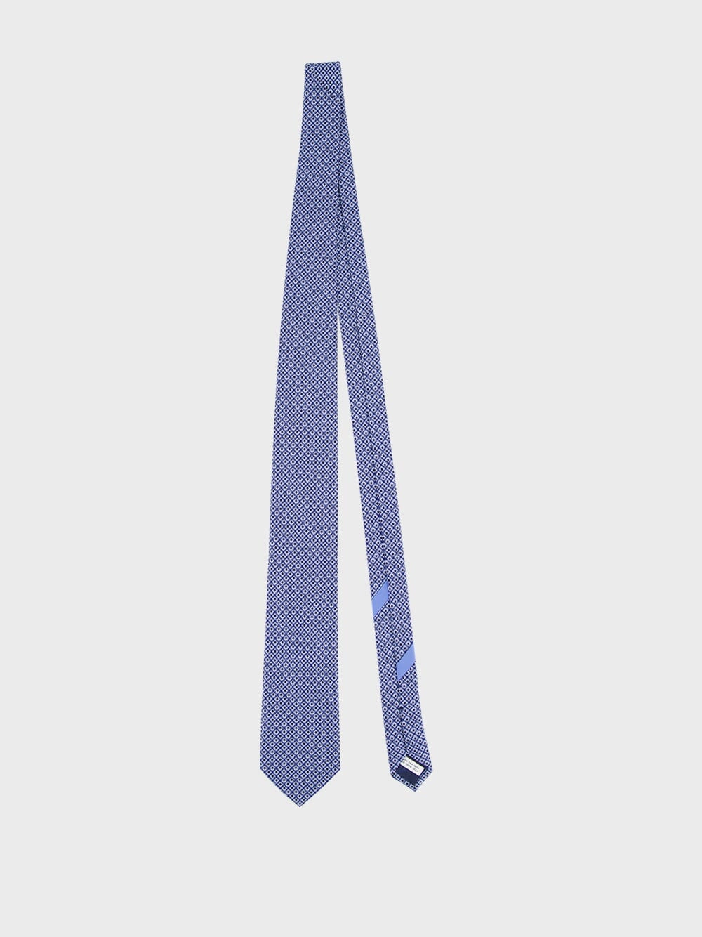 Gancini Silk Blue Tie