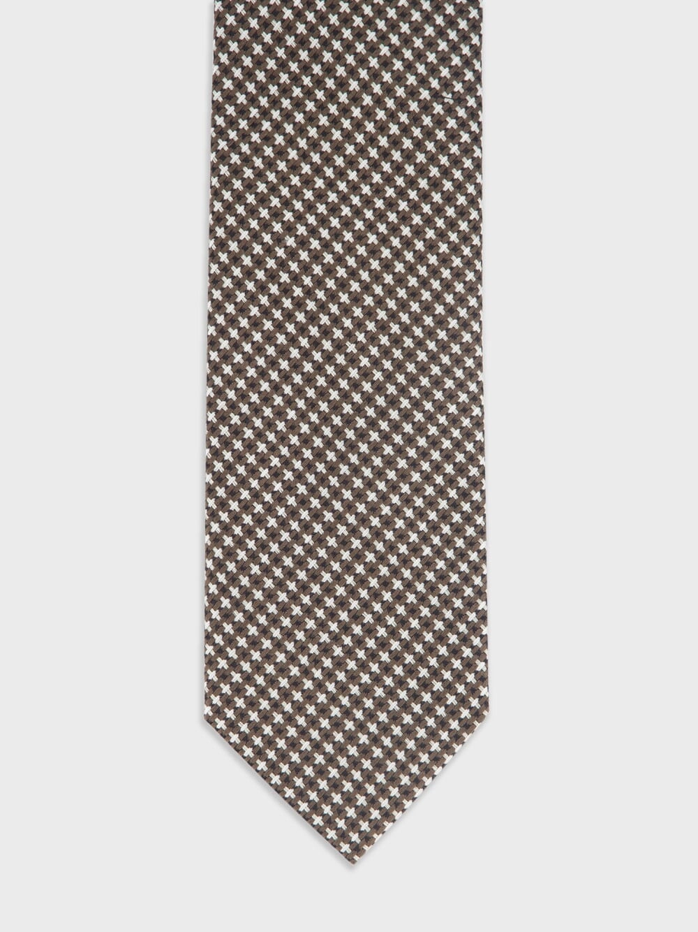 Geometric Motif Silk Tie