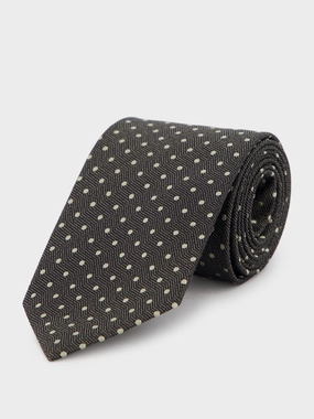 Geometric Pattern Silk Tie Suits Mens - men's suits outlet