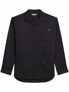 Geometric-Print Shirt mens polos clearance