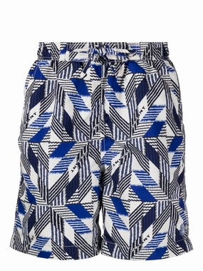 Geometric Print Swim Shorts cheap mens pants online