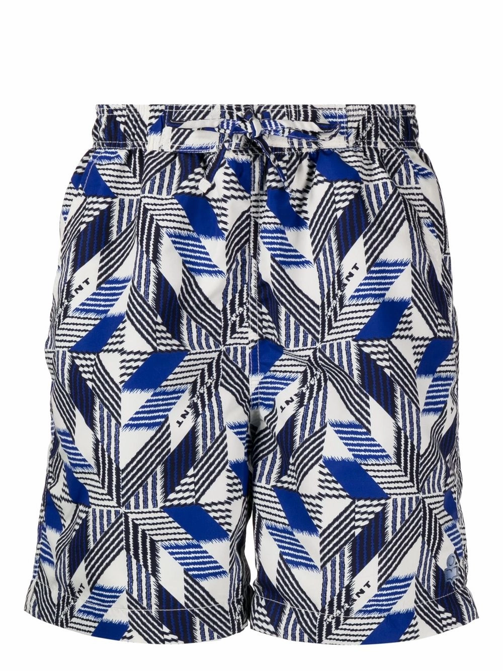 Geometric Print Swim Shorts cheap mens pants online