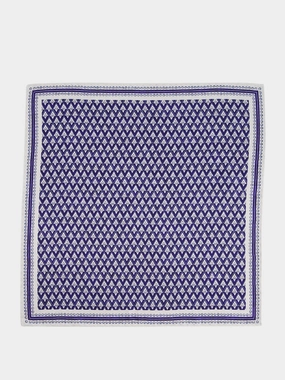 Geometric Silk Pocket Square Suits Mens - men's suits outlet
