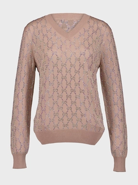 GG Crystal Fine Wool Jumper Knitwear Womens - women's knitwear cheap
