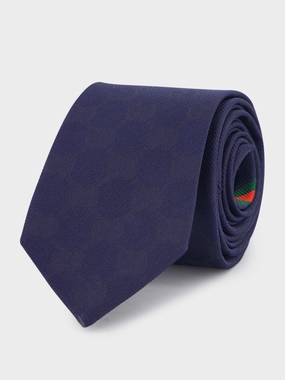 GG Damier-Jacquard Silk Tie Suits Mens - men's suits outlet