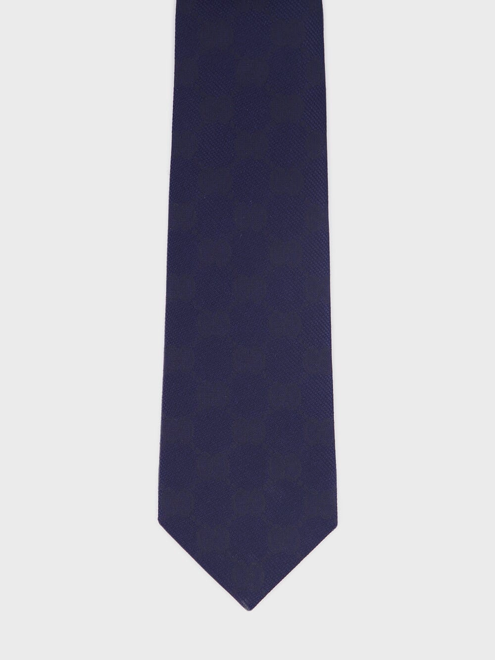 GG Damier-Jacquard Silk Tie