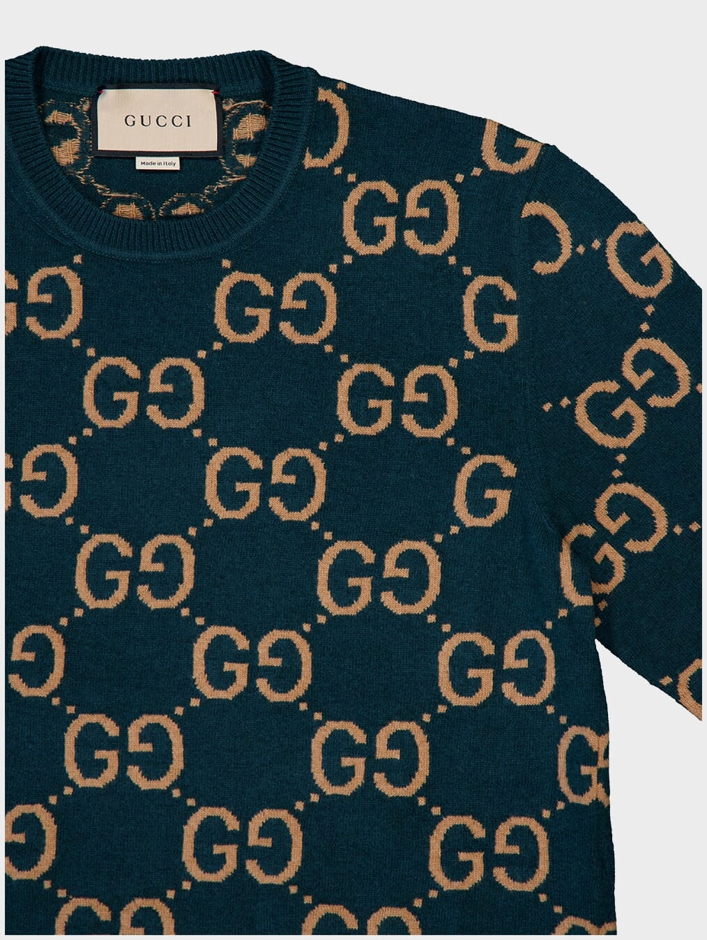 GG Intarsia-Knit Wool Jumper