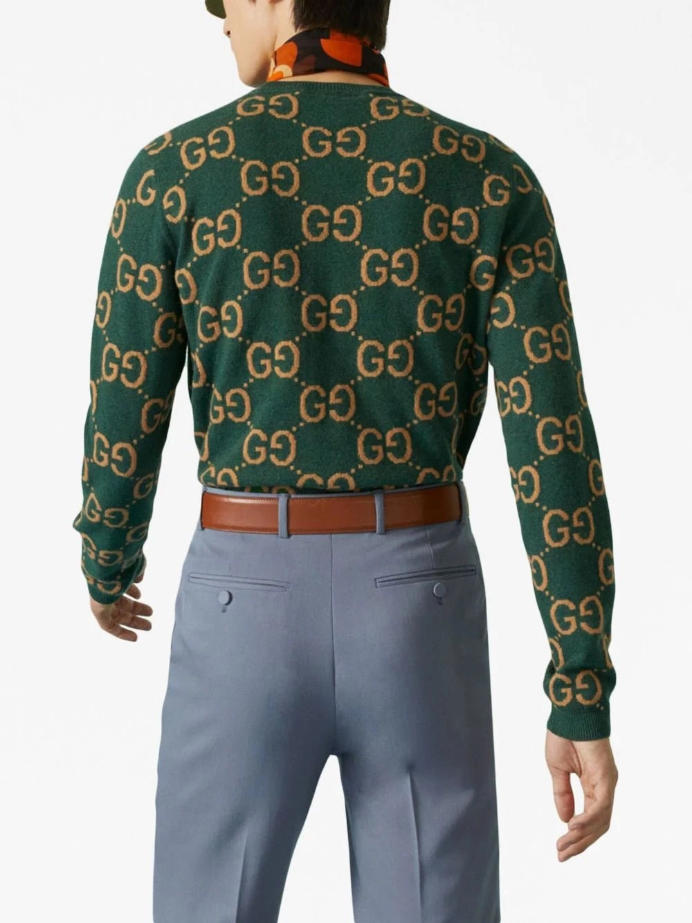 GG Intarsia-Knit Wool Jumper
