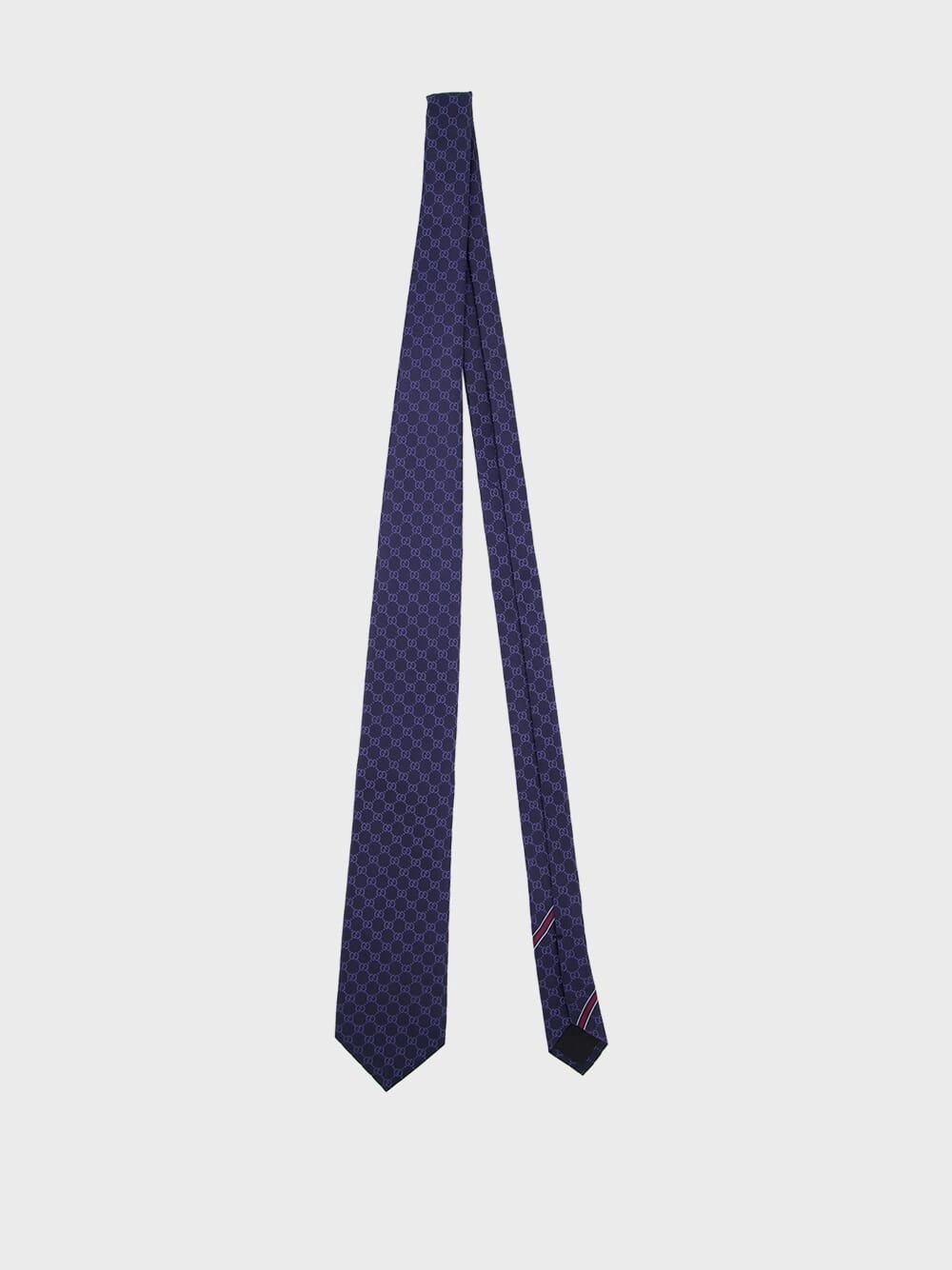 GG Monogram Blue Silk Tie