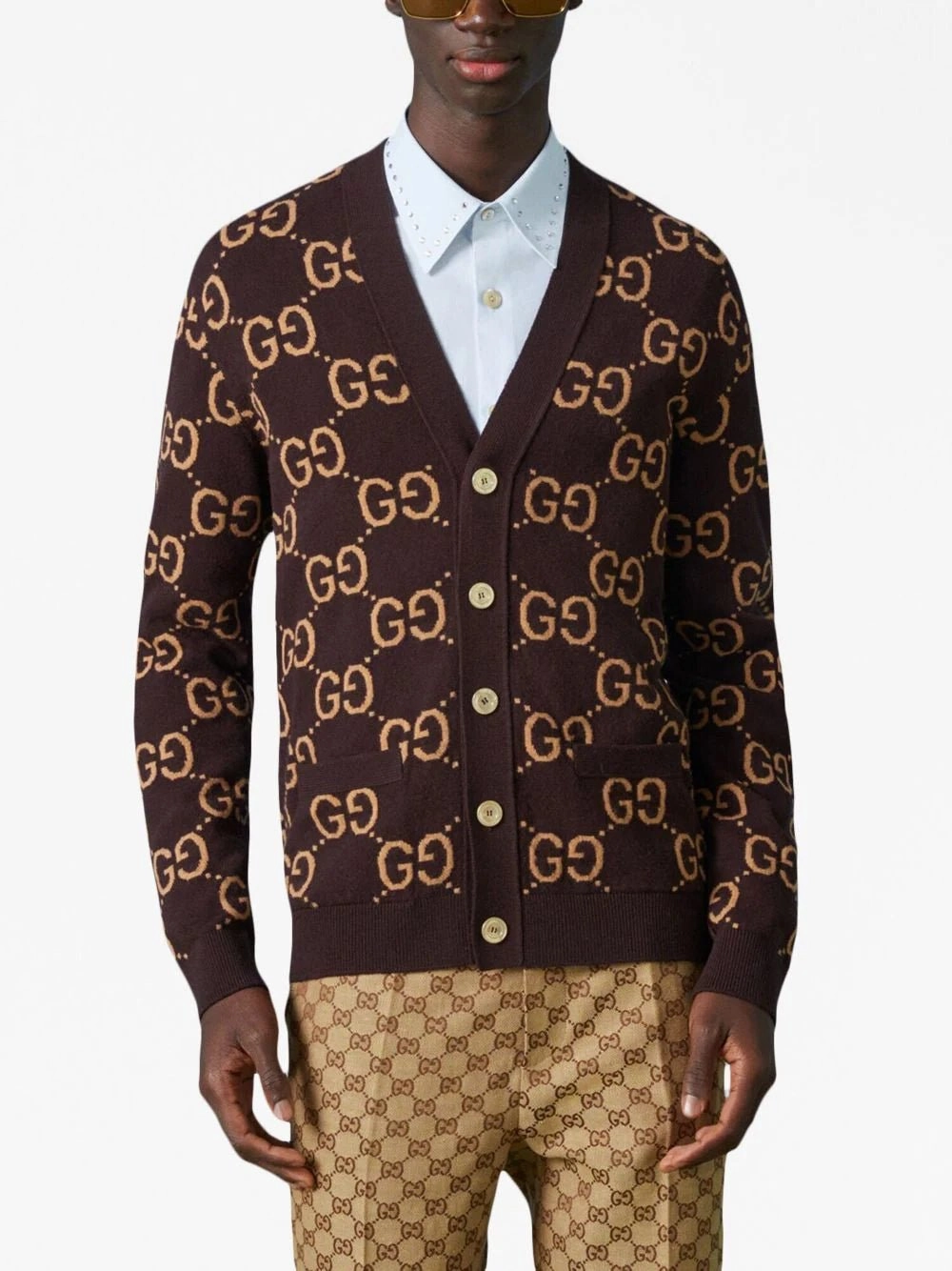 GG Supreme Intarsia Cardigan