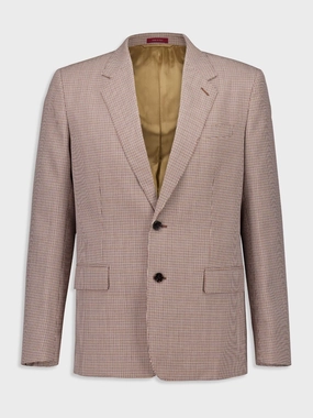 Gingham Wool Blazer Suits Mens - men's suits outlet