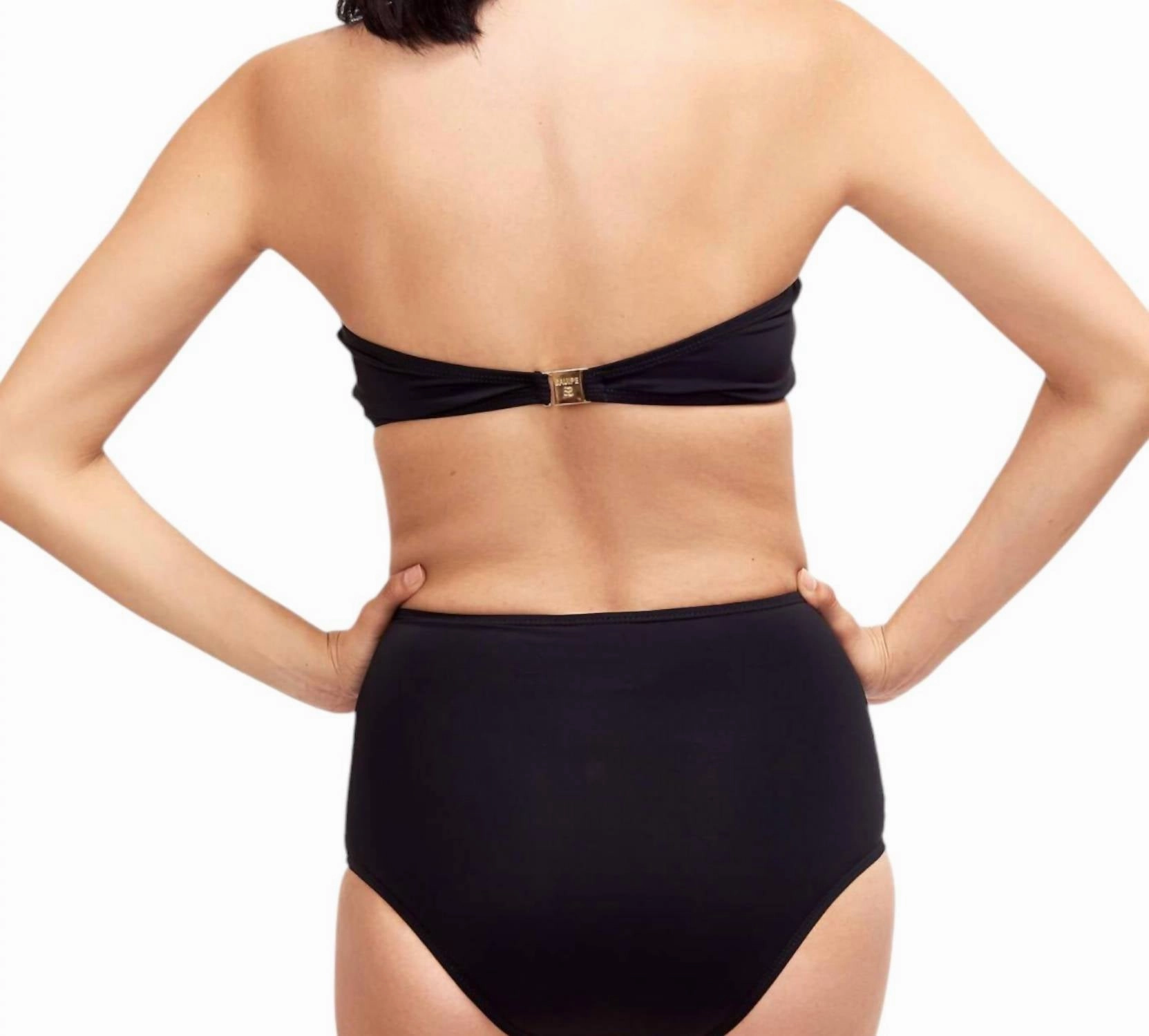 Giovanna Bandeau Bikini Top In Black