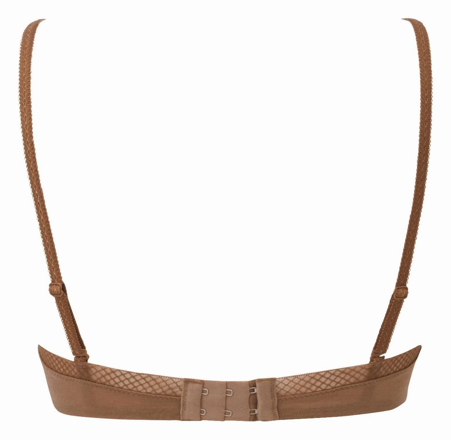 Glossie Sheer Bra In Bronze