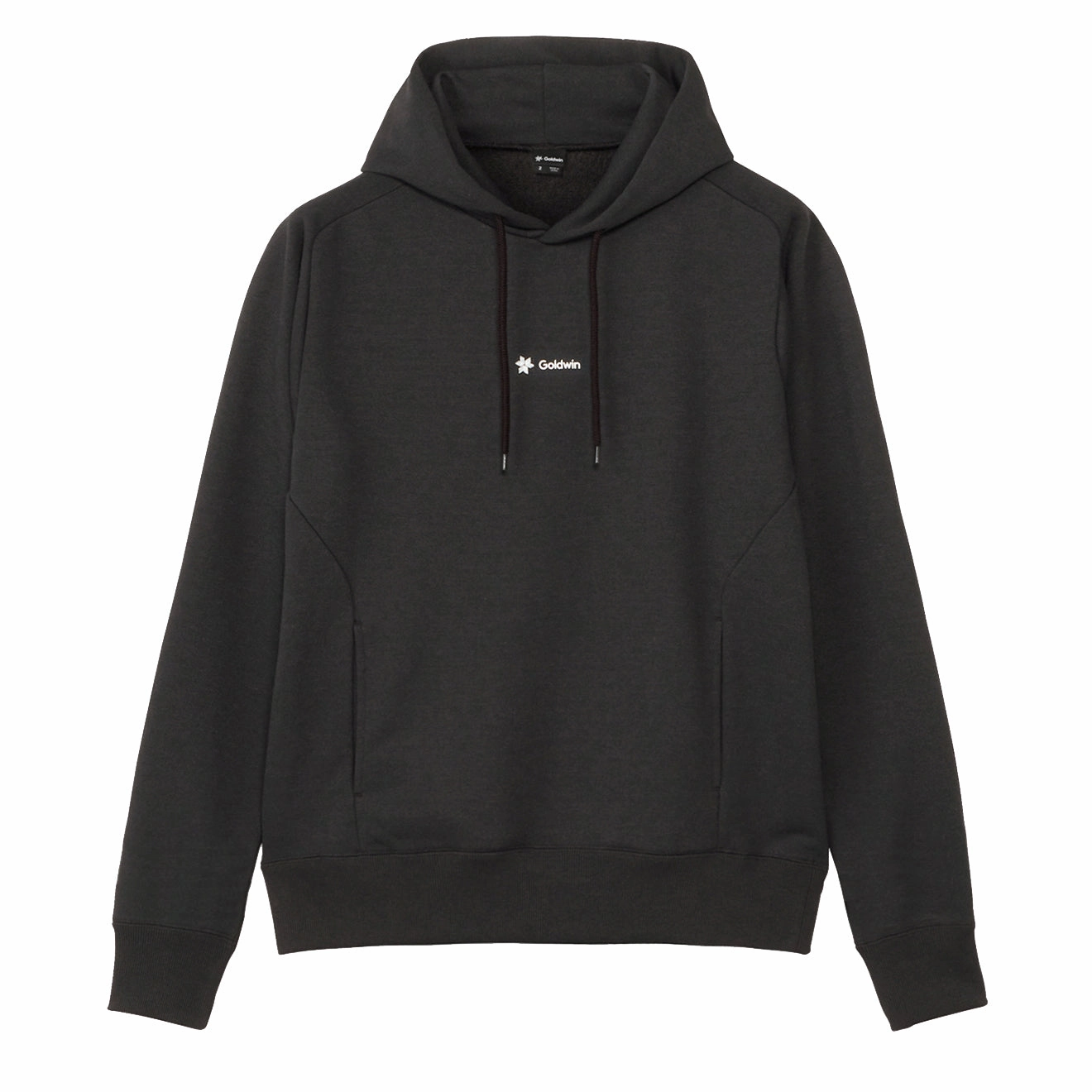 Goldwin Logo Sweat Hoodie Black mens long sleeves cheap