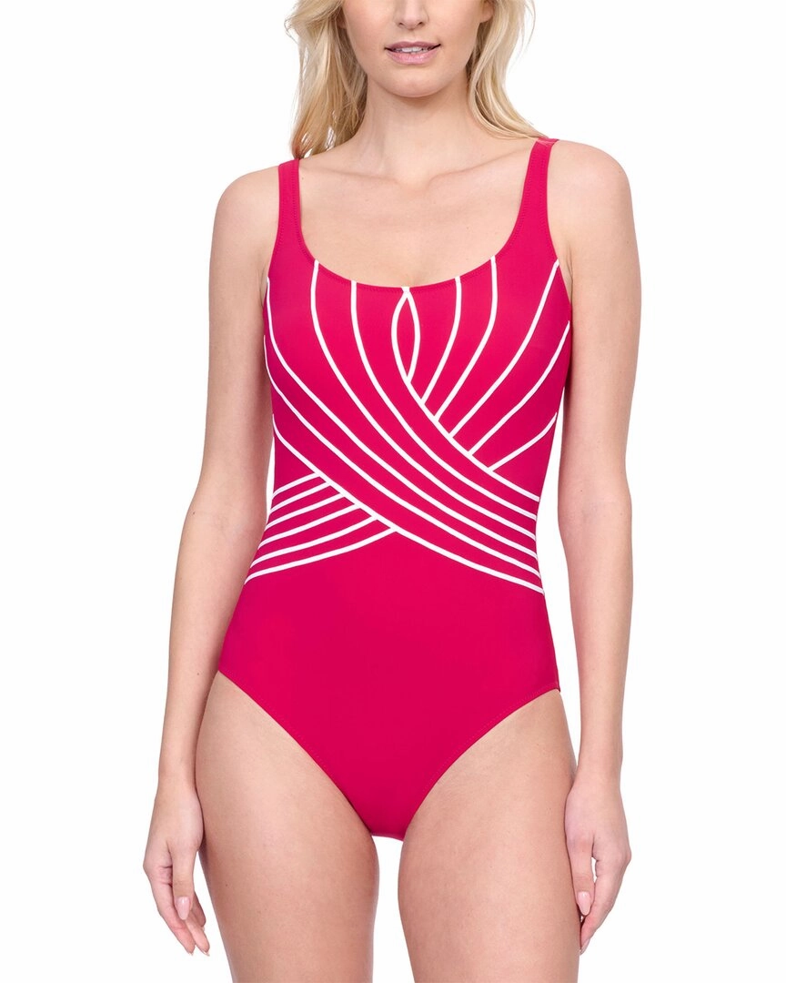 Gottex Square Neck One-Piece Swim Womens - padded bikinis cheap
