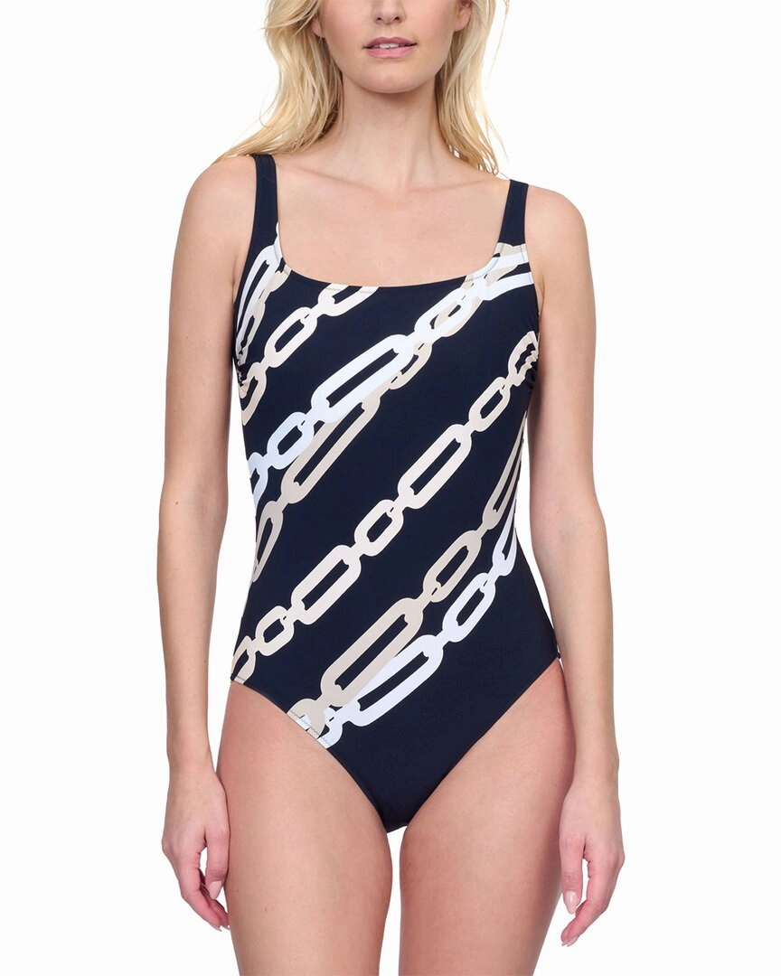 Gottex Square Neck One-Piece Swim Womens - shirred swimwear