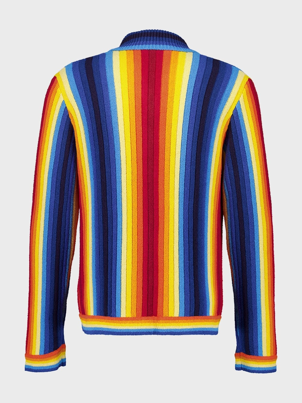 Gradient Buttoned Jacket in Towelling Cotton