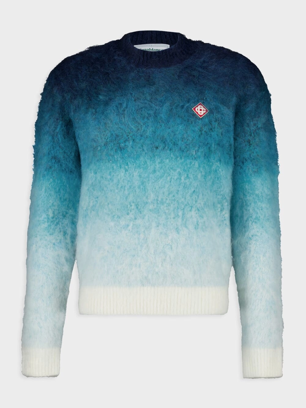 Gradient Mohair Crewneck Sweater Knitwear Mens - men's sweaters sale