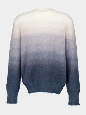 Gradient Mohair Knit Sweater Knitwear Mens - men's sweaters sale