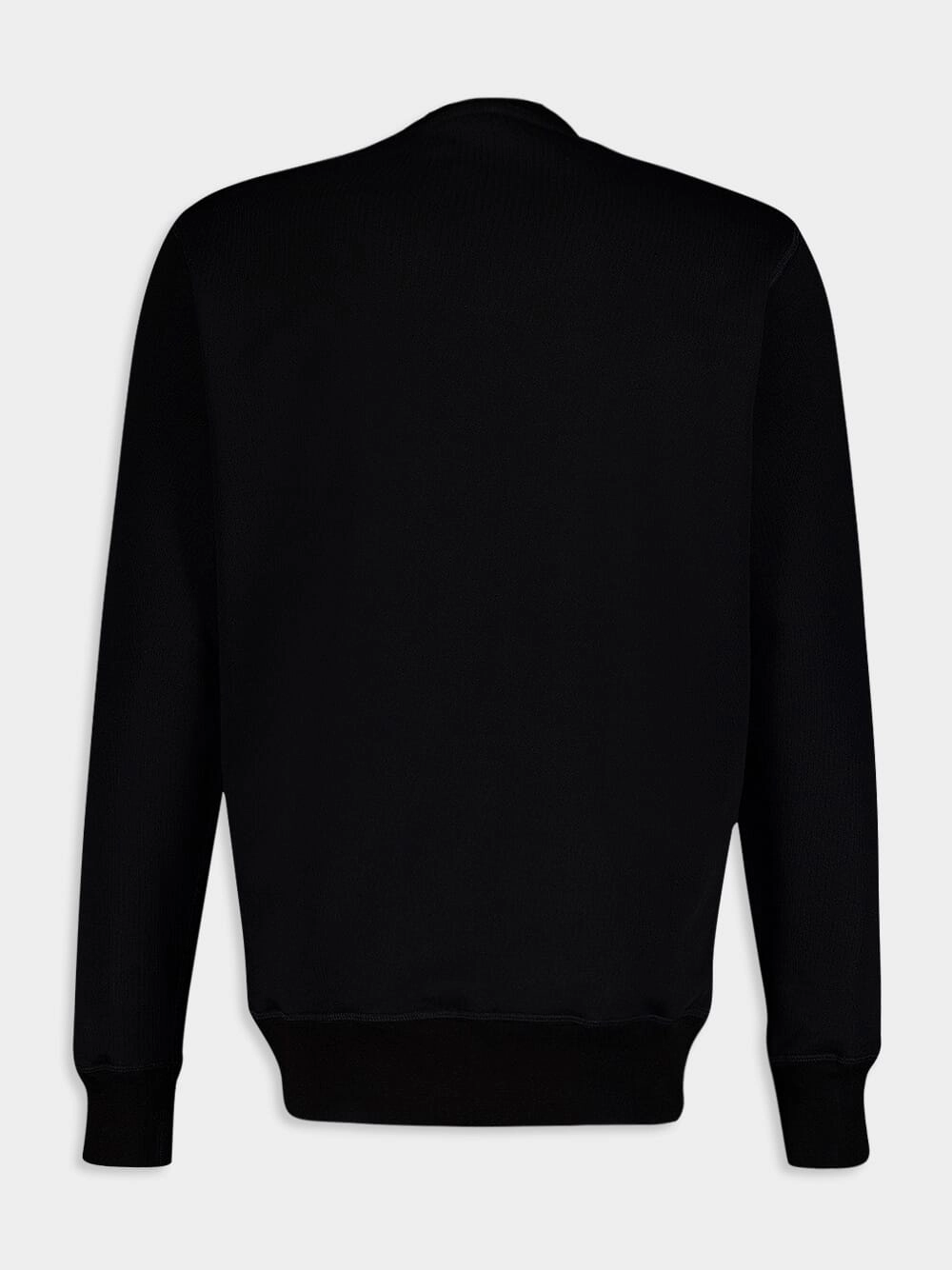 Graffiti Logo Print Black Sweatshirt
