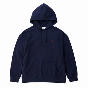 Gramicci One Point Hooded Sweatshirt Navy mens long sleeves cheap