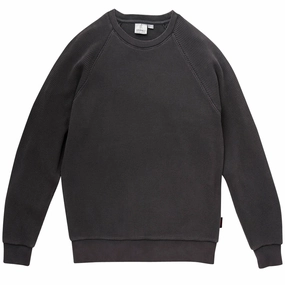 Gramicci Waffle Crew Pigment Black mens long sleeves cheap