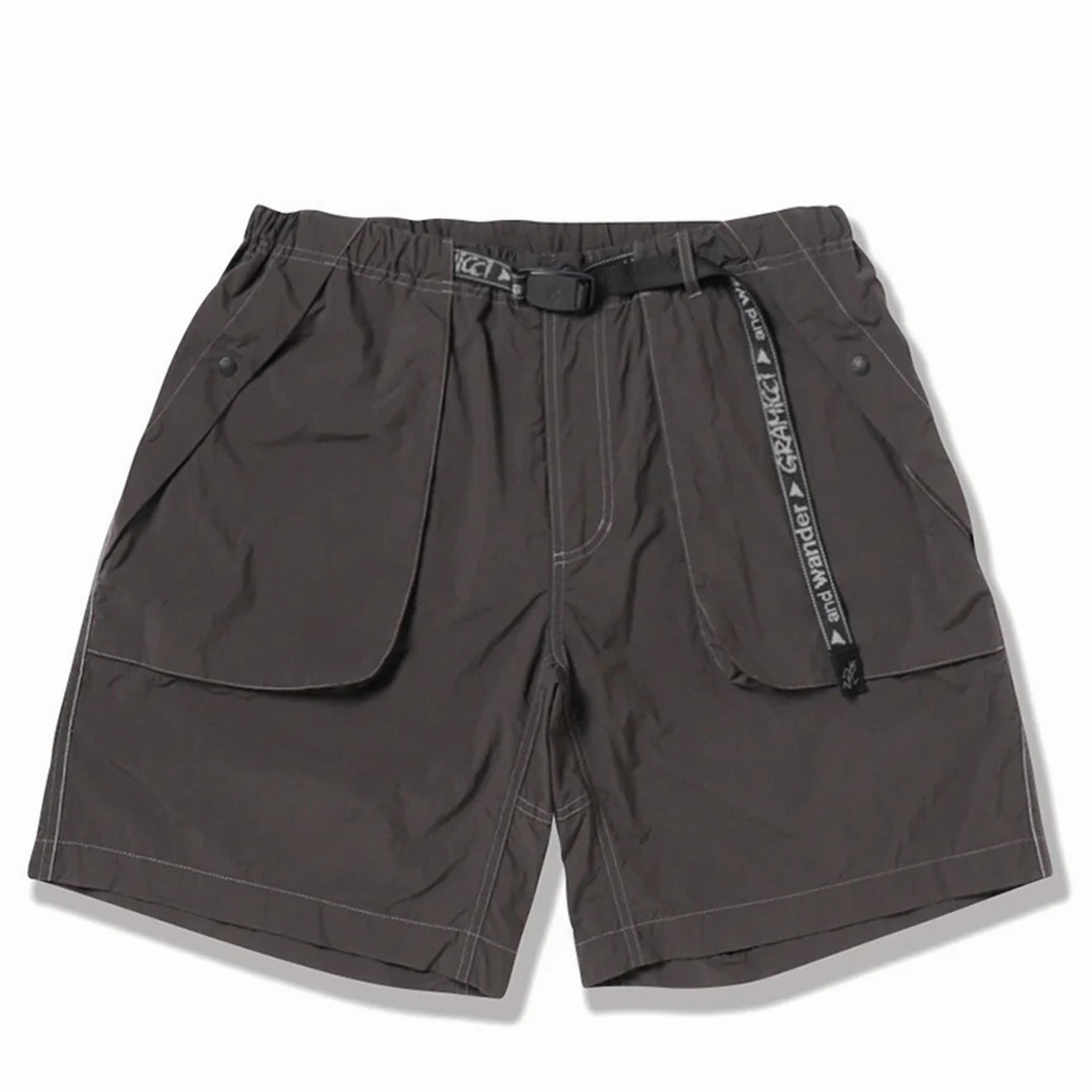 Gramicci x And Wander Brushed Nylon Short Charcoal mens shorts outlet store