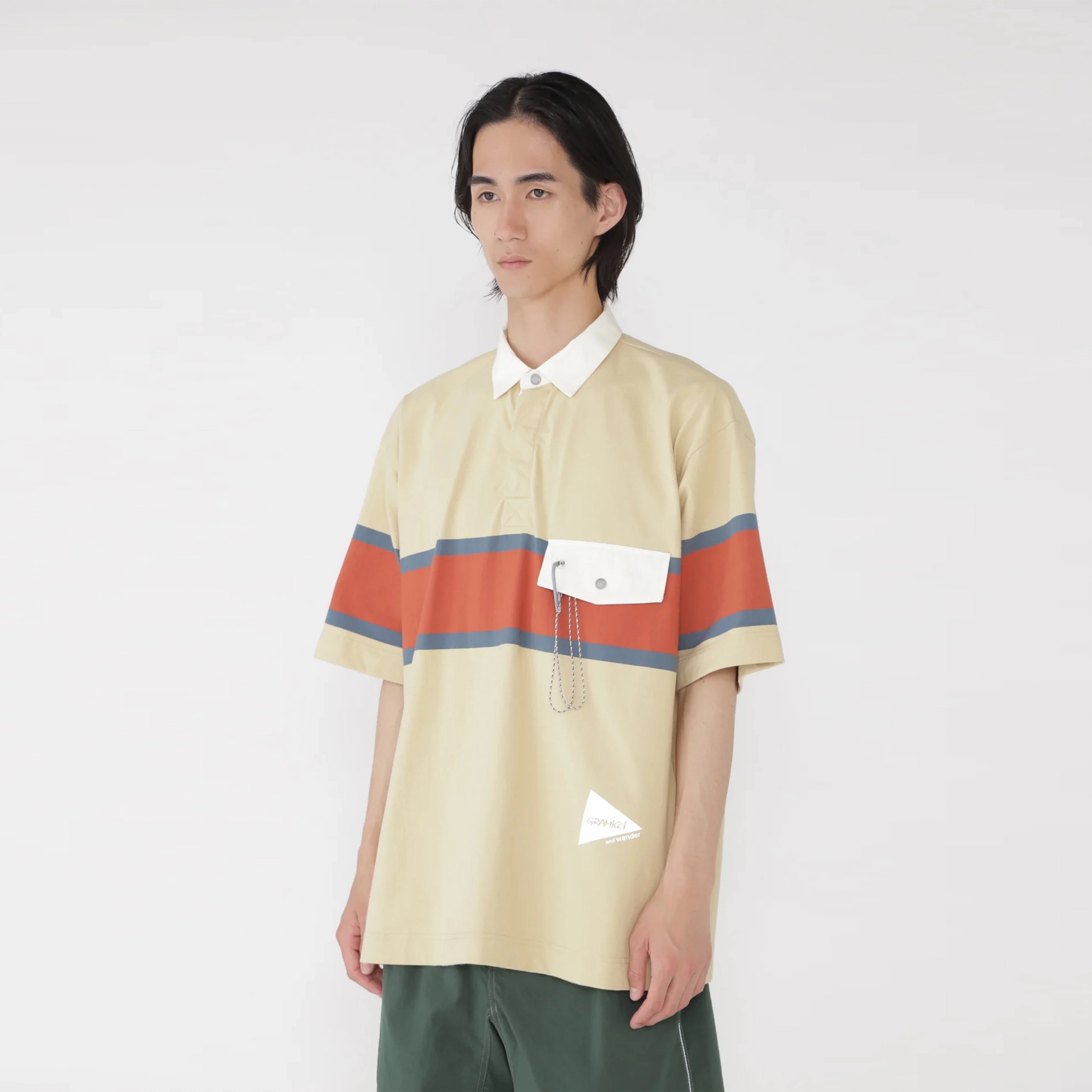 Gramicci x And Wander Tech Rugby Shirt Yellow