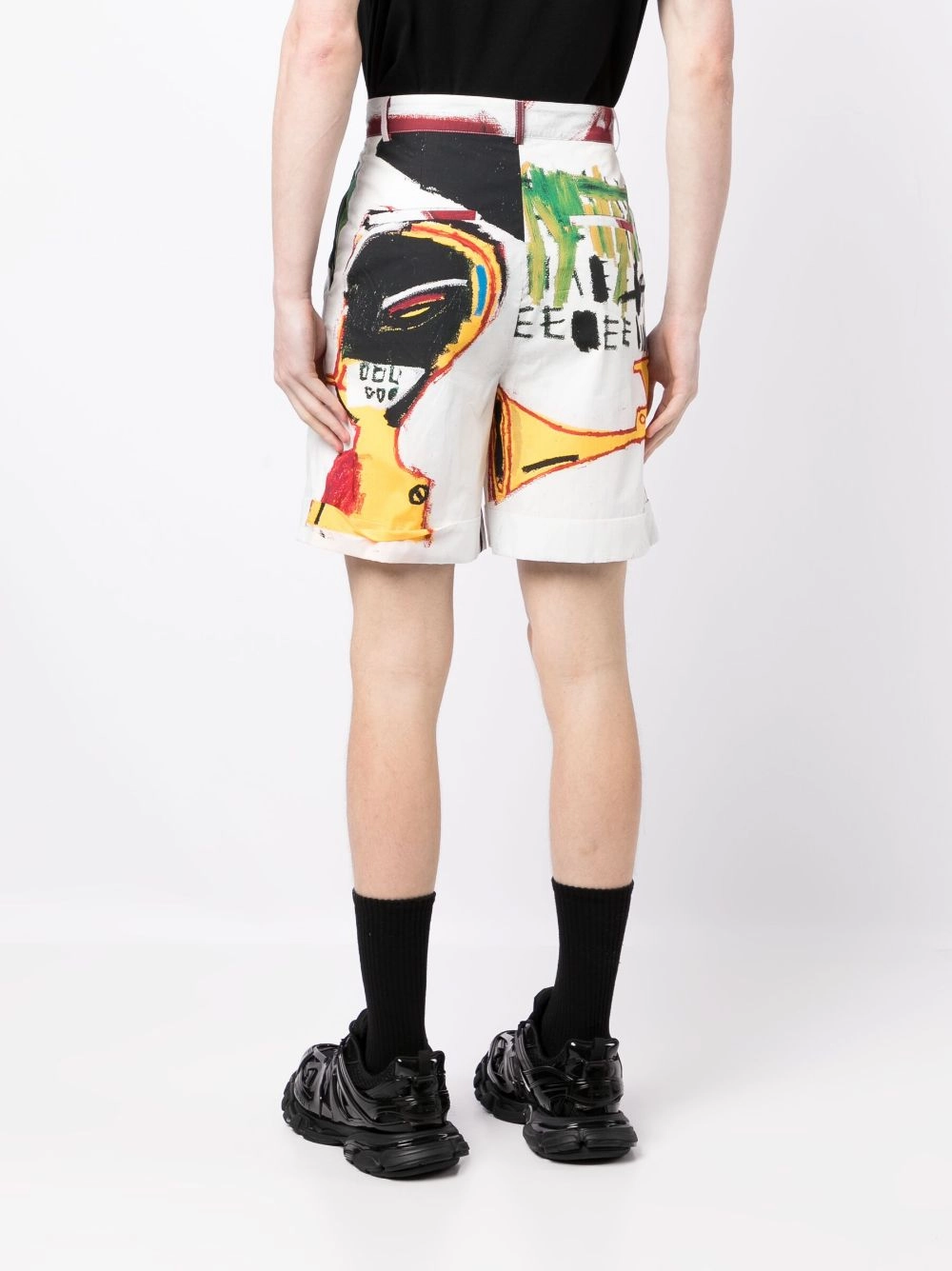 Graphic-Print Cotton Shorts