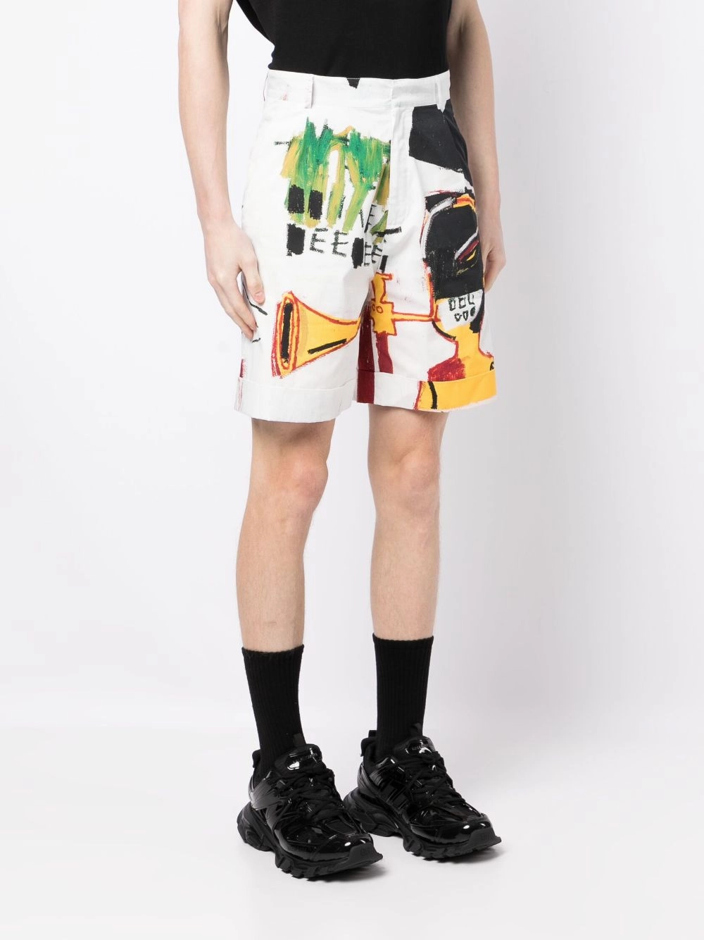 Graphic-Print Cotton Shorts