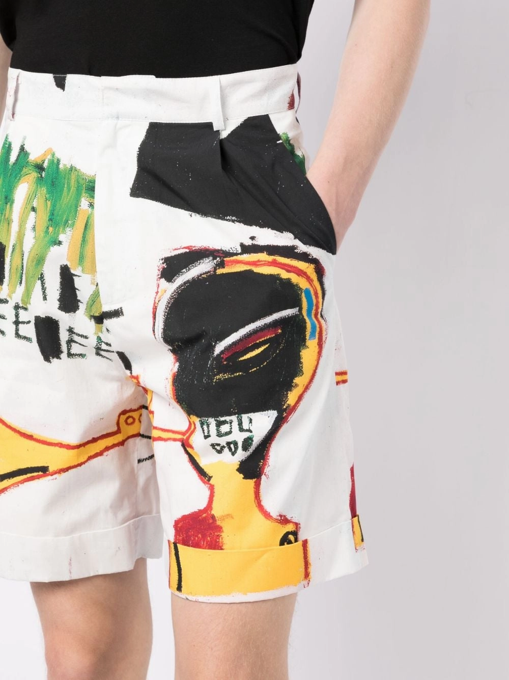 Graphic-Print Cotton Shorts