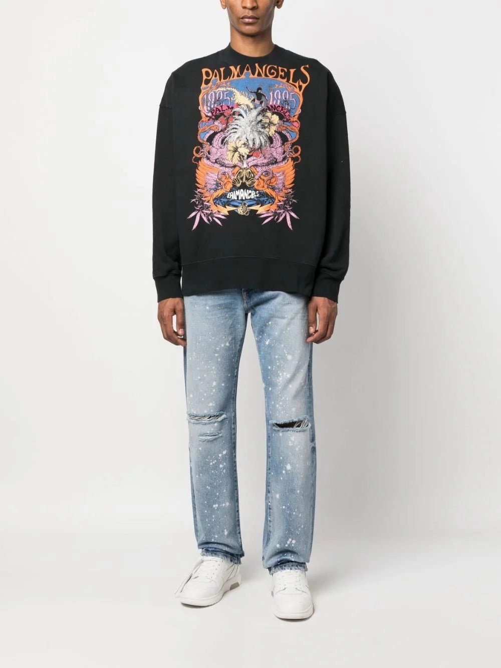 Graphic-Print Cotton Sweatshirt