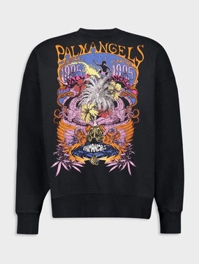 Graphic-Print Cotton Sweatshirt Tops Mens - thermal tops