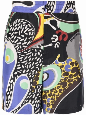 Graphic Print Shorts cheap mens pants online