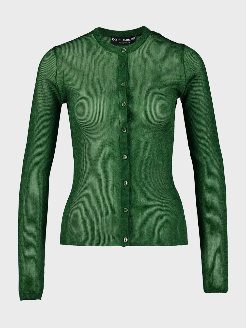 Green Buttoned Cardigan Knitwear Womens - women's knitwear cheap