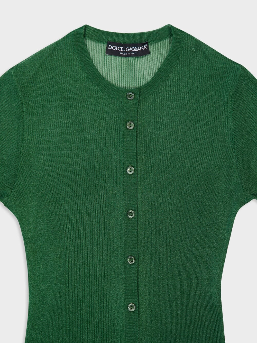 Green Buttoned Cardigan