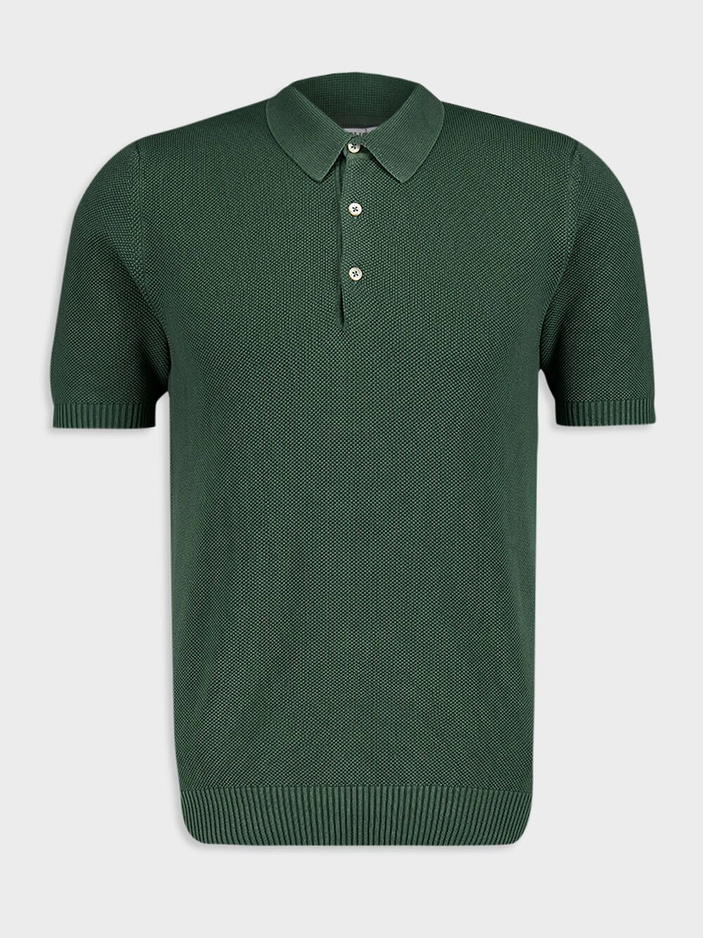 Green Cotton Polo Knitwear Mens - men's sweaters sale