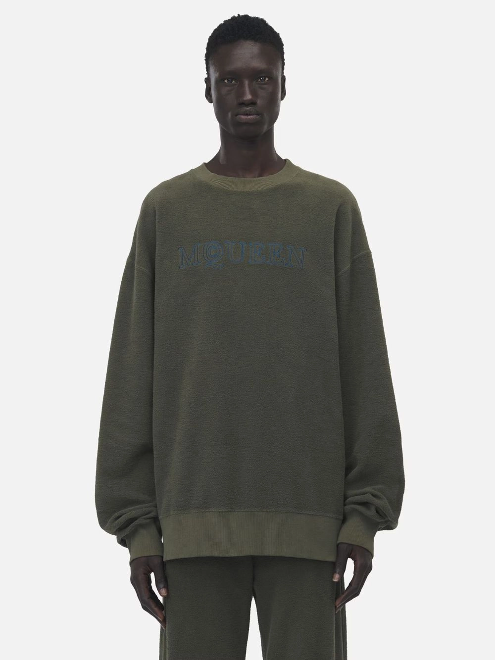 Green Logo Sweatshirt Tops Mens - thermal tops