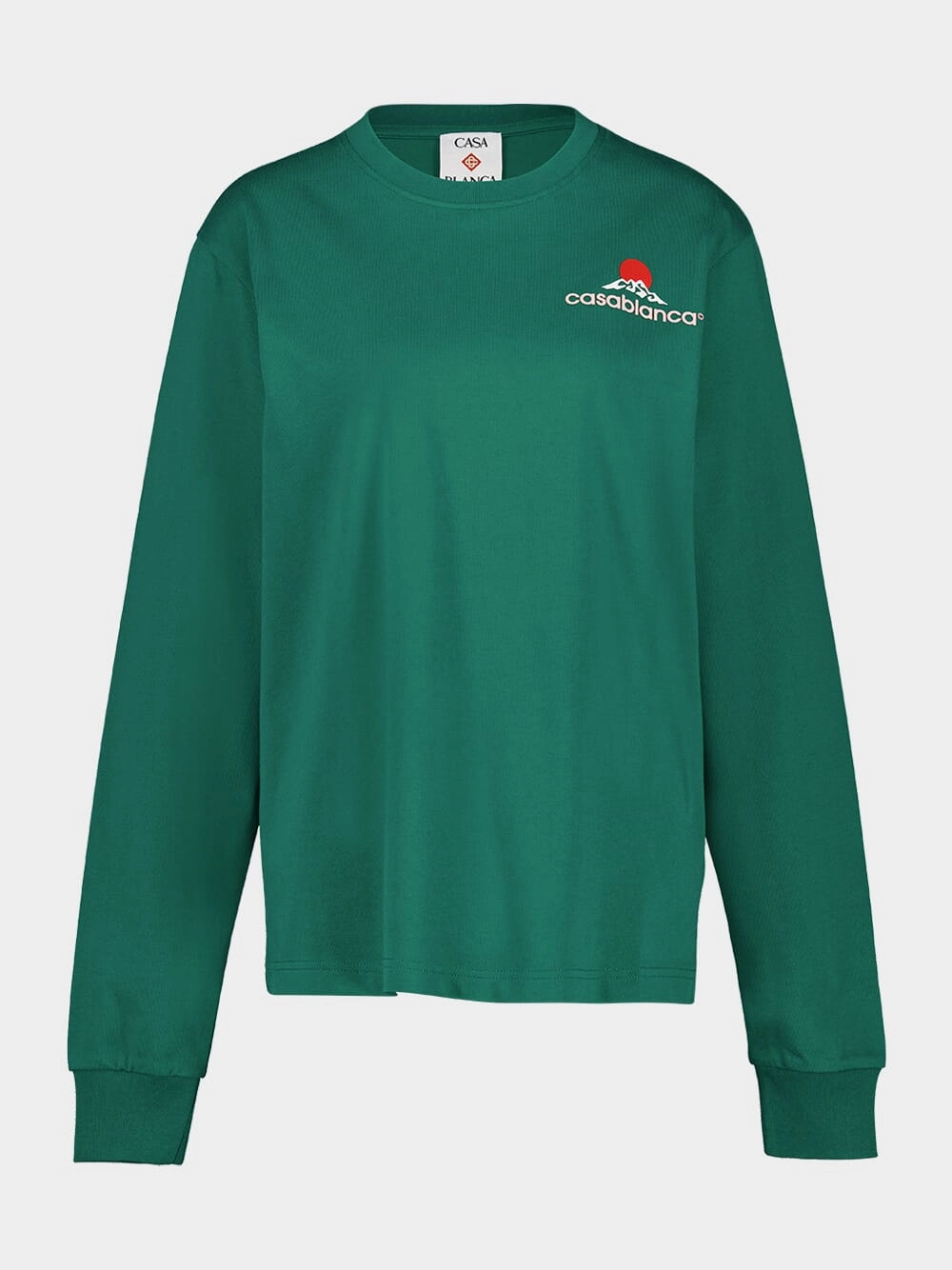 Green Montagne Snow Long-Sleeved Tops Mens - thermal tops